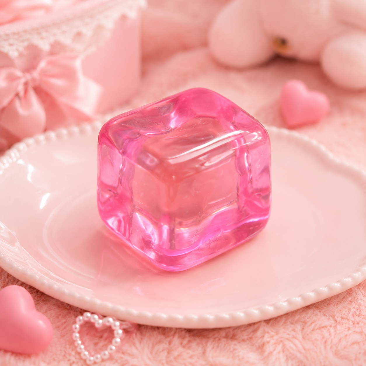 Pink Jelly Cube